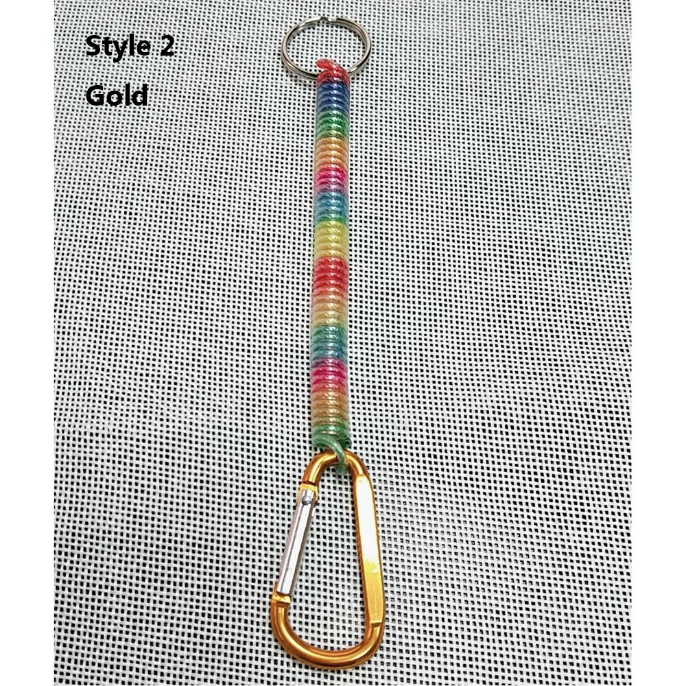 Fishing Kit Compact - อุปกรณ์ป้องกันการสูญหายสำหรับเดินป่า ตั้งแคมป์ คาราไบเนอร์ เชือกยางยืด สายคล้องโทรศัพท์ กุญแจ