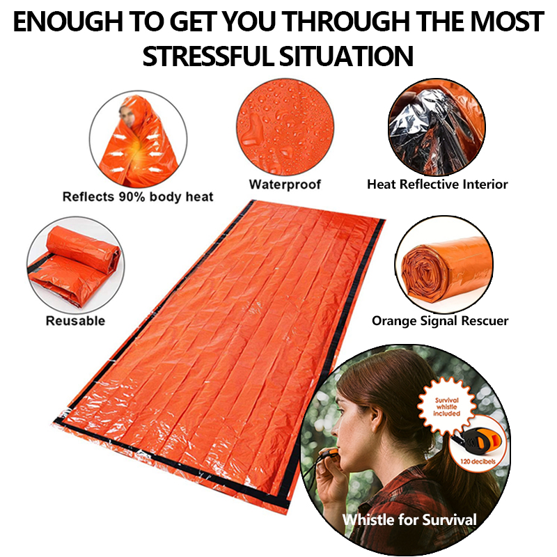 ถุงนอนฉุกเฉิน Mylar กันน้ําควา - Emergency Mylar Tent บทวิจารณ์และราคา